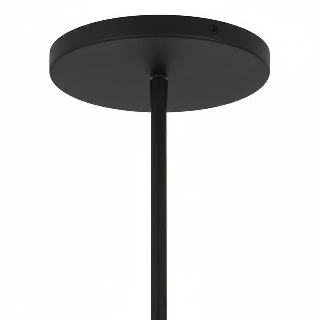 Alt view image 3 of 7 - 24 inch Diameter integrated Led Black Pendant