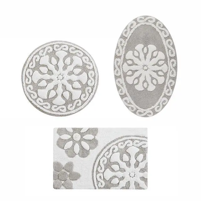 Alt view image 5 of 7 - Medallion Cotton Tufted Bath Rug