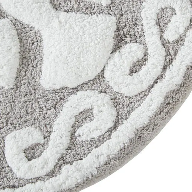 Alt view image 6 of 7 - Medallion Cotton Tufted Bath Rug