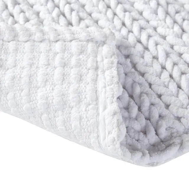 Alt view image 4 of 7 - 100% Cotton Chenille Chain Stitch Rug