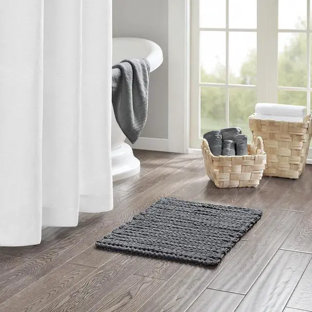 Main image of 100% Cotton Chenille Chain Stitch Rug