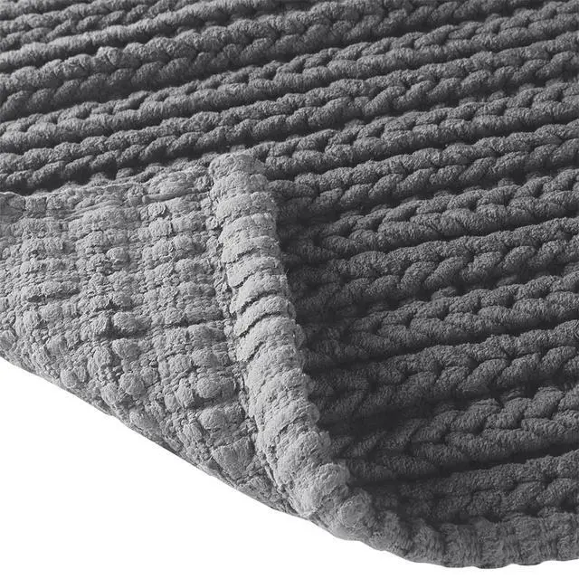 Alt view image 2 of 7 - 100% Cotton Chenille Chain Stitch Rug