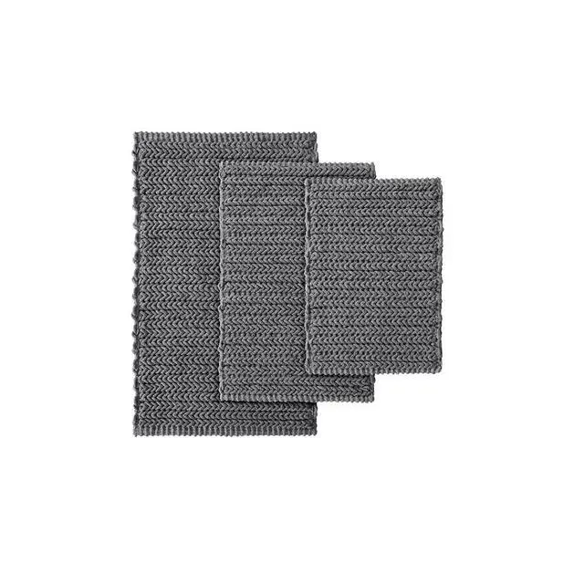 Alt view image 3 of 7 - 100% Cotton Chenille Chain Stitch Rug