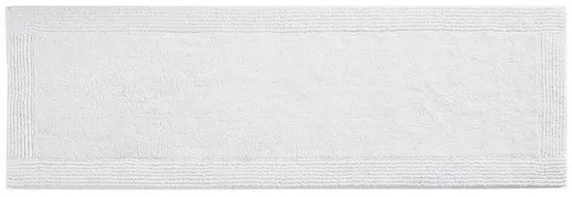 Main image of 100% Cotton Tufted 3000 GSM Reversible Bath Rug White 24x72"