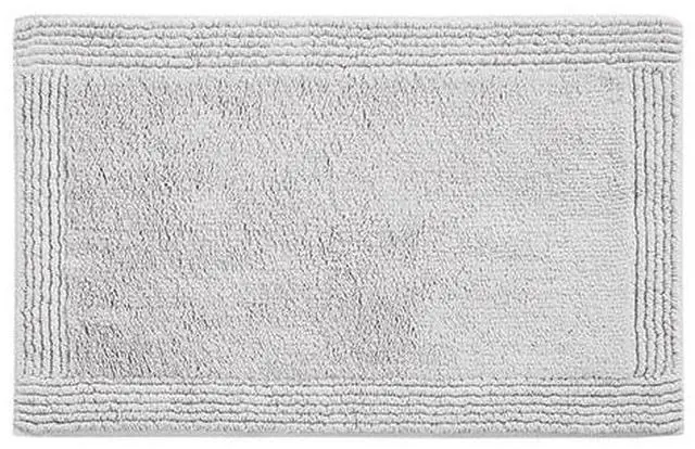 Main image of 100% Cotton Tufted 3000GSM Reversible Bath Rug Grey 21x34"