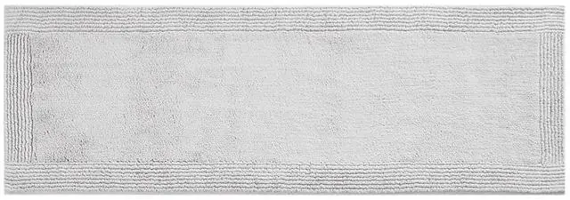 Main image of 100% Cotton Tufted 3000GSM Reversible Bath Rug Grey 24x72"