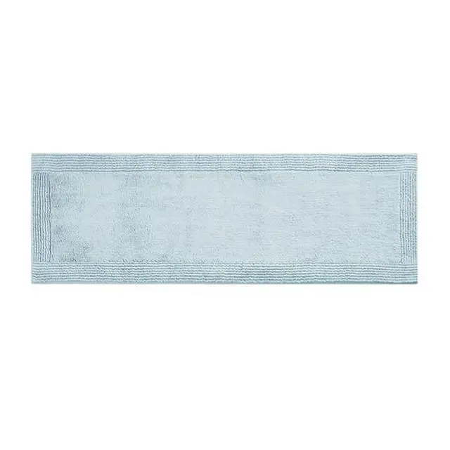 Alt view image 2 of 7 - 100% Cotton Tufted 3000 GSM Reversible Bath Rug Blue 21x34"