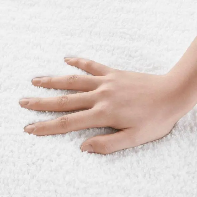 Alt view image 7 of 7 - 1 PCS 24x36" 100% Cotton Tufted 3000 GSM Reversible Bath Rug White