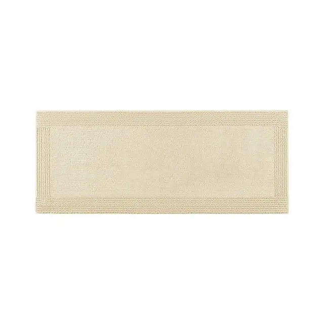 Alt view image 6 of 7 - 1 PCS 17x24" 100% Cotton Tufted 3000 GSM Reversible Bath Rug Natural
