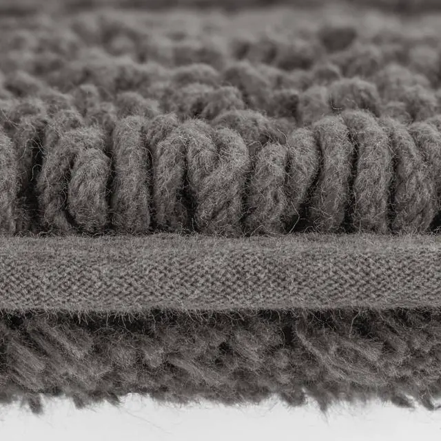 Alt view image 6 of 7 - 1 PCS 24x44" 100% Cotton Tufted 3000 GSM Reversible Bath Rug Charcoal