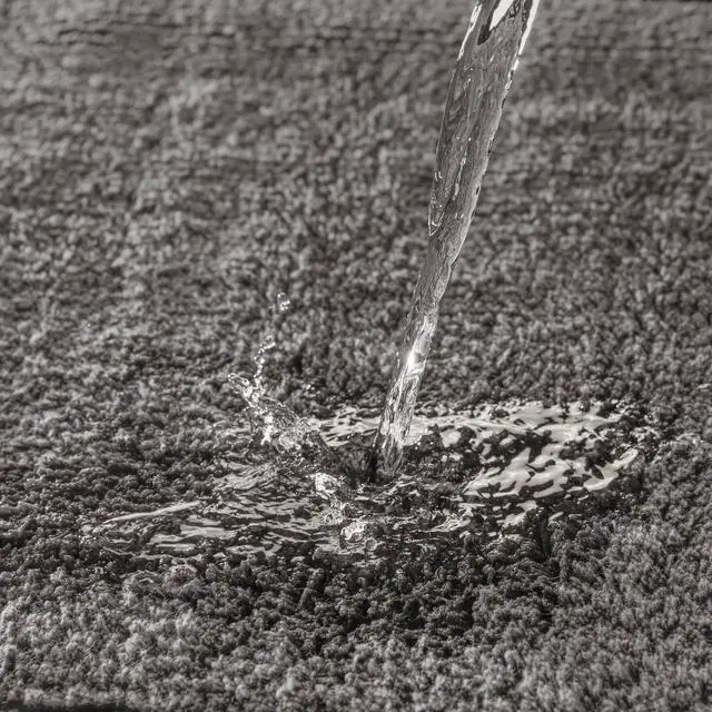 Alt view image 7 of 7 - 1 PCS 24x44" 100% Cotton Tufted 3000 GSM Reversible Bath Rug Charcoal