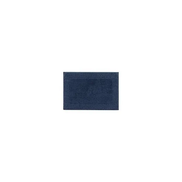 Alt view image 5 of 7 - 1 PCS 24x72" 100% Cotton Tufted 3000 GSM Reversible Bath Rug Navy