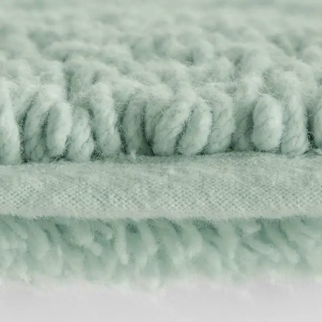 Alt view image 3 of 7 - 1 PCS 24x36" 100% Cotton Tufted 3000 GSM Reversible Bath Rug Green
