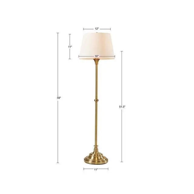 Alt view image 6 of 6 - Floor Lamp 59"H