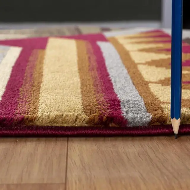 Alt view image 5 of 6 - Nature's Nest GC_CBL3001 Multi 7 ft. 10 in. x 10 ft. 3 in. Lodge Area Rug