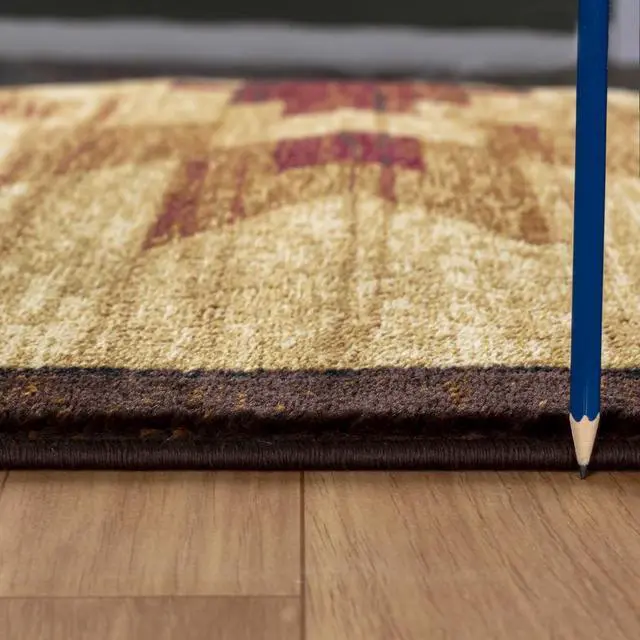 Alt view image 5 of 5 - Nature's Nest GC_CBL3006 Multi 5 ft. 3 in. x 7 ft. 3 in. Lodge Area Rug