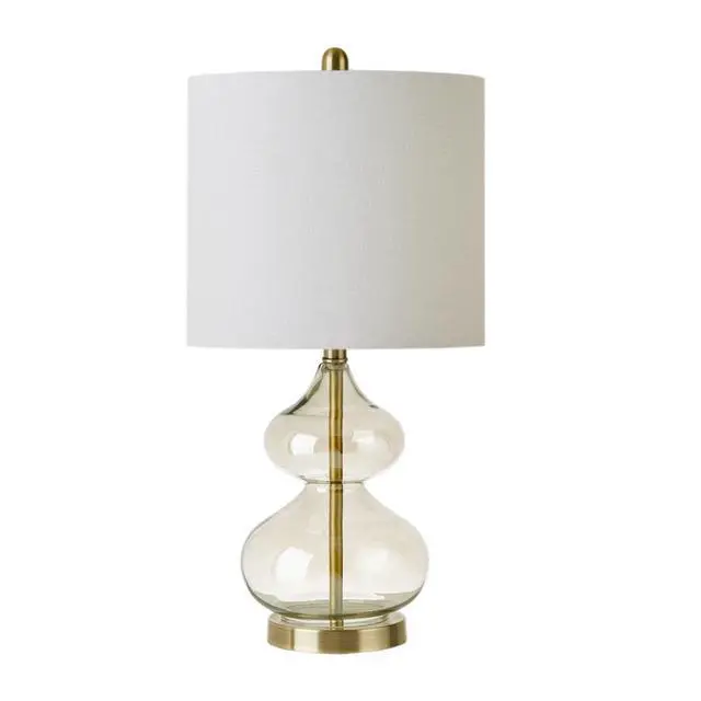 Alt view image 2 of 7 - Curved Glass Table Lamp, Set Of 2