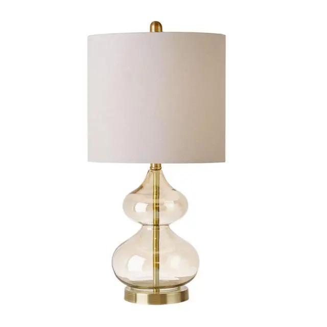 Alt view image 3 of 7 - Curved Glass Table Lamp, Set Of 2