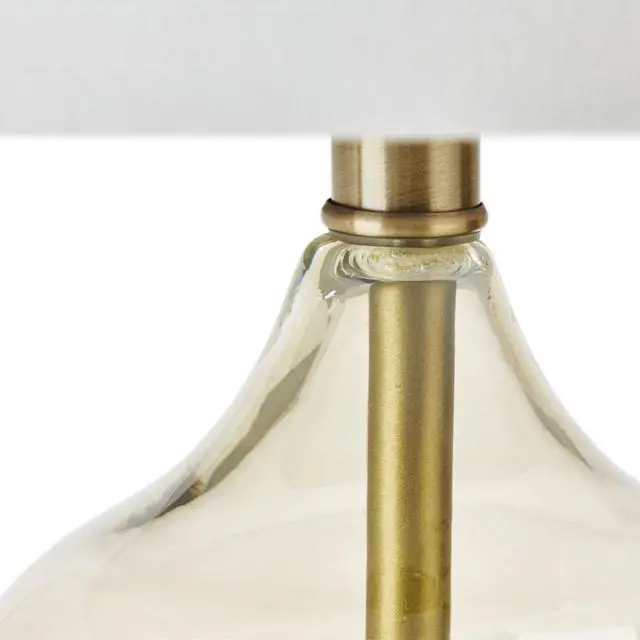 Alt view image 5 of 7 - Curved Glass Table Lamp, Set Of 2