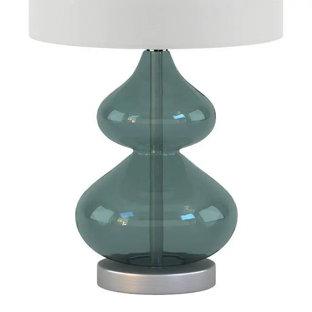 Alt view image 5 of 7 - Curved Glass Table Lamp, Set Of 2