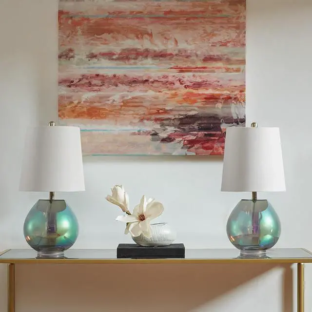 Main image of Iridescent Glass Table Lamp