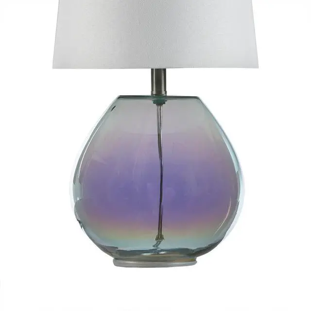 Alt view image 5 of 6 - Iridescent Glass Table Lamp