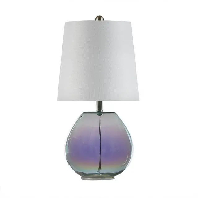 Alt view image 3 of 6 - Iridescent Glass Table Lamp