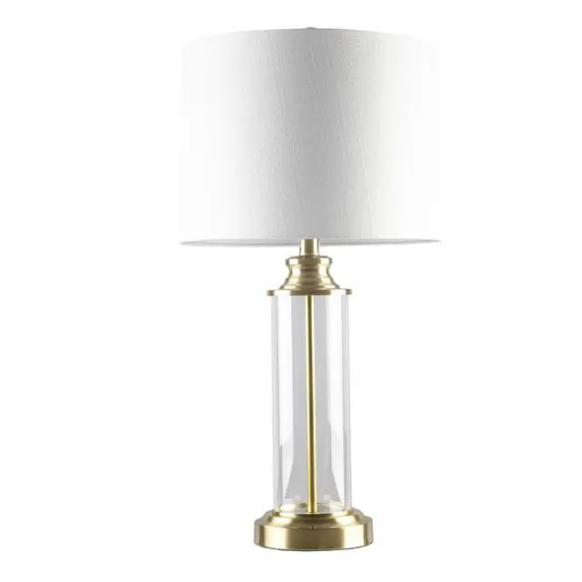 Alt view image 4 of 7 - Glass Cylinder Table Lamp Set Of 2