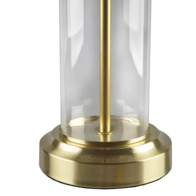 Alt view image 5 of 7 - Glass Cylinder Table Lamp Set Of 2