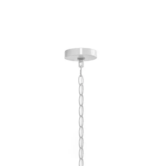 Alt view image 5 of 7 - 4-Light Glass Drum Shade Chandelier