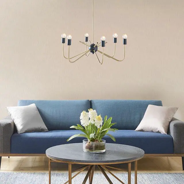Main image of 6-Light Metal Chandelier