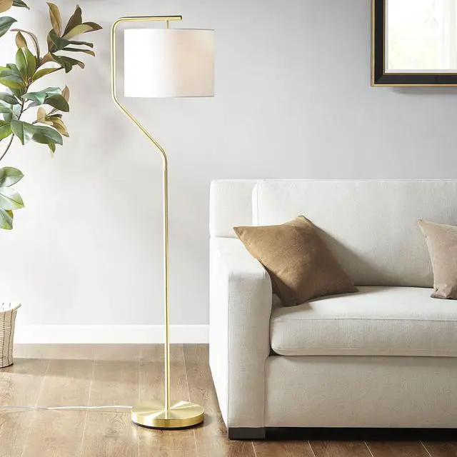 Alt view image 3 of 7 - Angular Arched Metal Floor Lamp