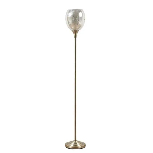 Alt view image 4 of 7 - Uplight Floor Lamp with Mercury Glass Shade