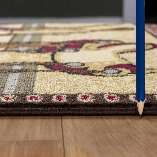 Alt view image 3 of 6 - Beige 5 ft. 3 in. x 7 ft. 3 in. Southwest Area Rug