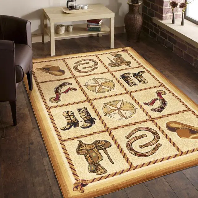 Alt view image 4 of 6 - Beige 7 ft. 10 in. x 10 ft. 3 in. Southwest Area Rug