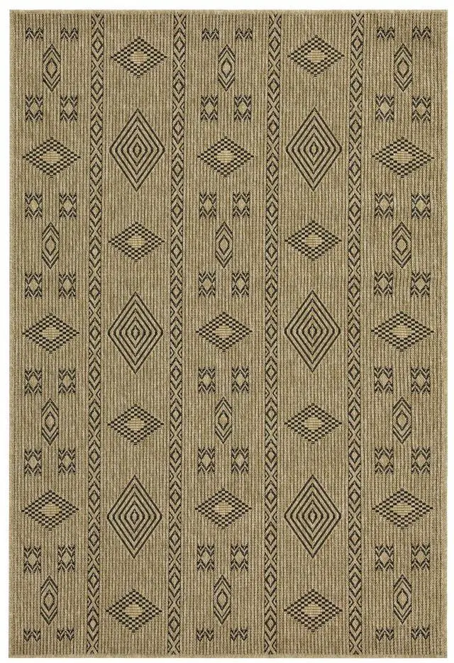 Main image of Jute/Black 7 ft. 10 in. x 10 ft. 3 in. Indoor/Outdoor Area Rug