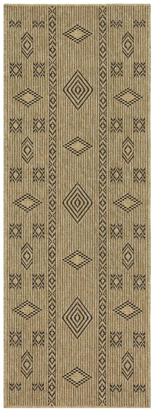 Alt view image 3 of 4 - Jute/Black 7 ft. 10 in. x 10 ft. 3 in. Indoor/Outdoor Area Rug
