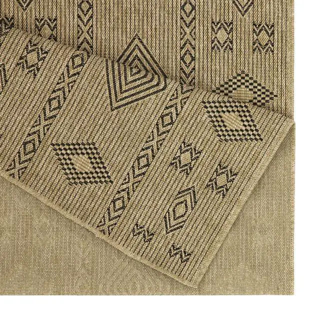 Alt view image 4 of 4 - Jute/Black 7 ft. 10 in. x 10 ft. 3 in. Indoor/Outdoor Area Rug