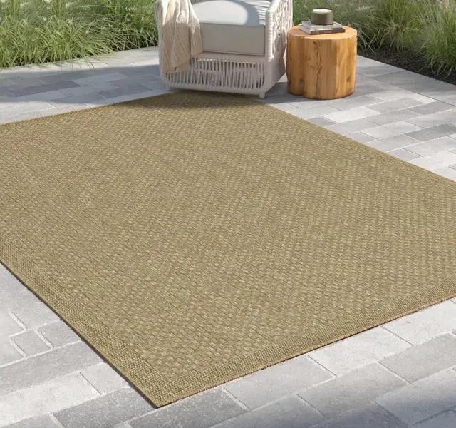 Alt view image 2 of 4 - Jute/Jute 5 ft. 3 in. x 7 ft. 3 in. Indoor/Outdoor Area Rug