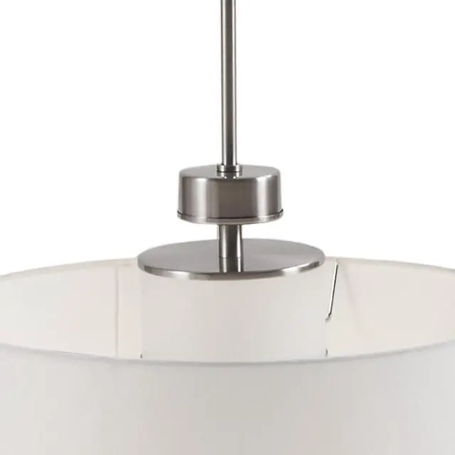 Alt view image 2 of 7 - Metal Pendant with Drum Shade