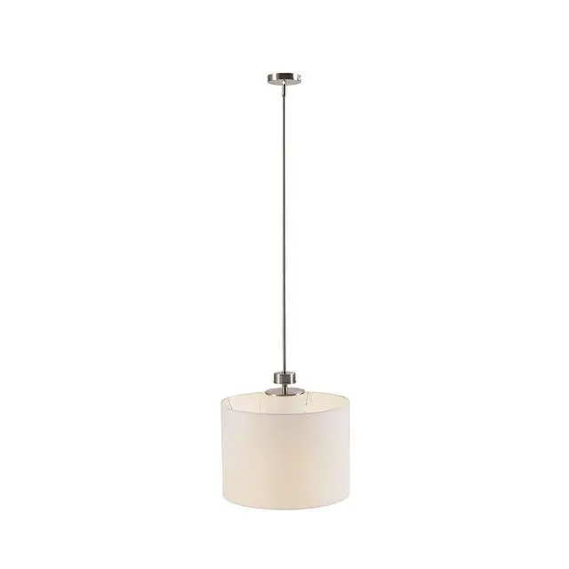 Alt view image 6 of 7 - Metal Pendant with Drum Shade