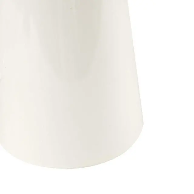 Alt view image 4 of 7 - Triangular Ceramic and Wood Table Lamp