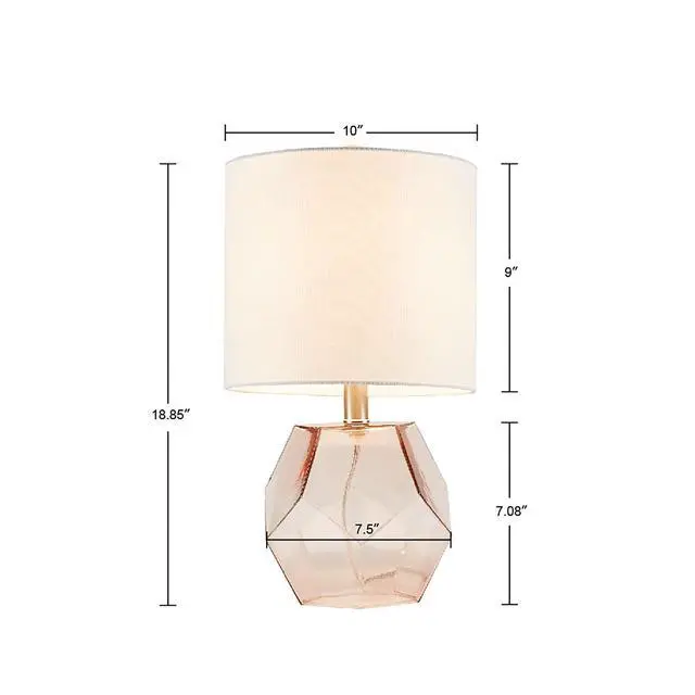 Alt view image 2 of 6 - Geometric Glass Table Lamp