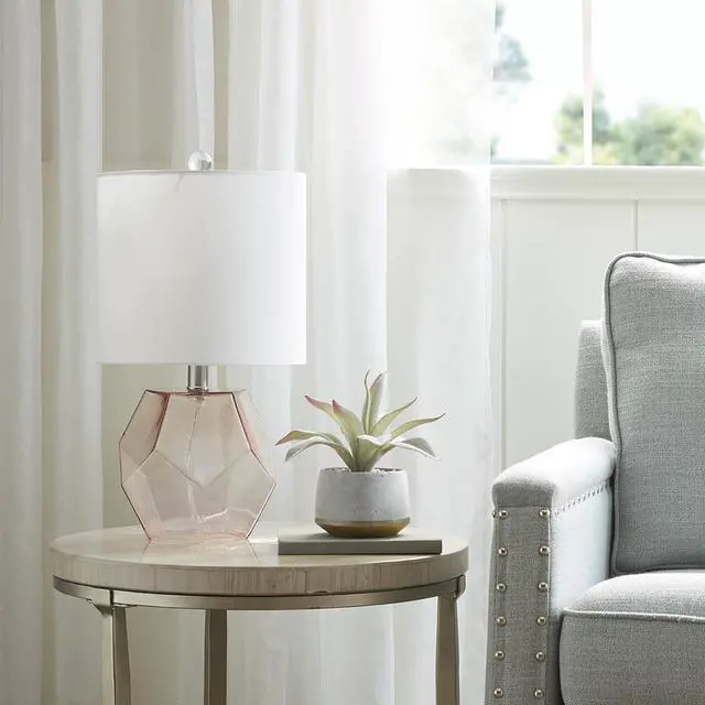 Main image of Geometric Glass Table Lamp
