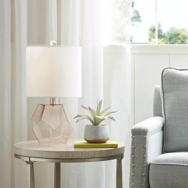 Alt view image 6 of 6 - Geometric Glass Table Lamp