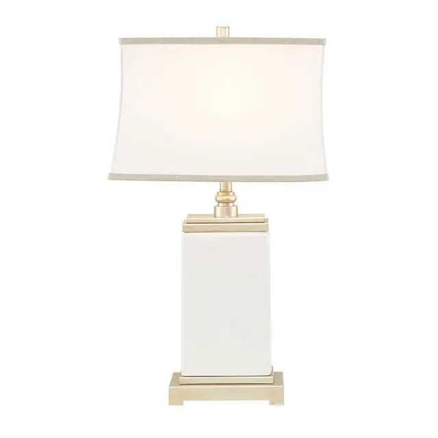 Alt view image 2 of 5 - Rectangular Ceramic Table Lamp