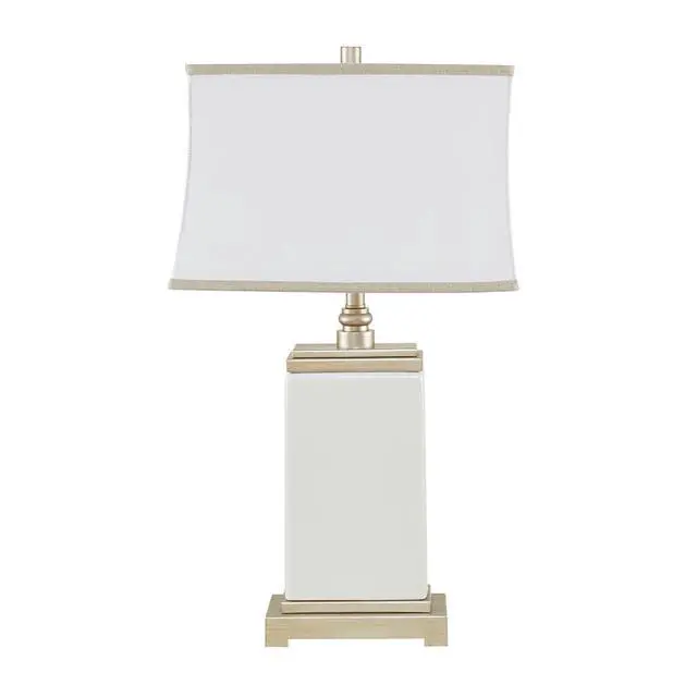 Alt view image 3 of 5 - Rectangular Ceramic Table Lamp