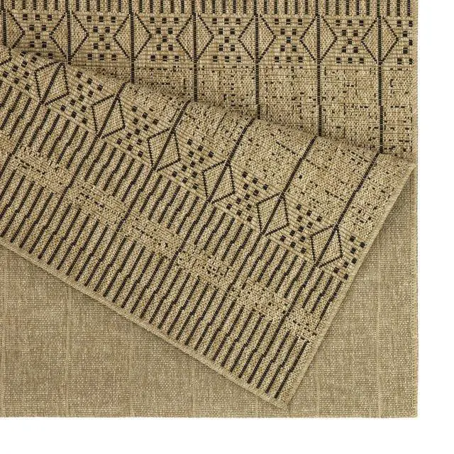 Alt view image 3 of 4 - Jute/Black 7 ft. 10 in. x 10 ft. 3 in. Indoor/Outdoor Area Rug