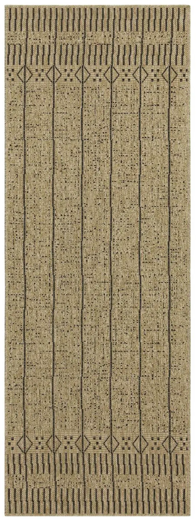 Alt view image 4 of 4 - Jute/Black 7 ft. 10 in. x 10 ft. 3 in. Indoor/Outdoor Area Rug