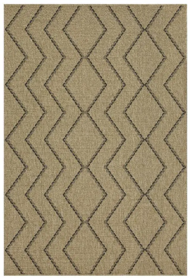 Alt view image 3 of 4 - Jute/Black 7 ft. 10 in. x 10 ft. 3 in. Indoor/Outdoor Area Rug